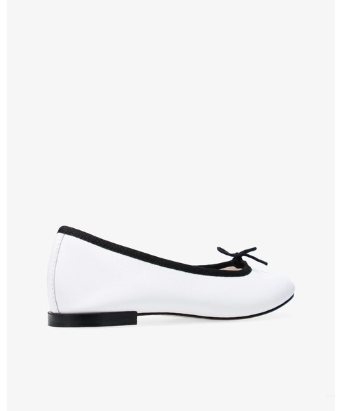 Repetto(レペット)の「Cendrillon Haute バレエフラット - EUサイズ / V374VE(バレエシューズ・レディース・ホワイト×ブラック・39/38/37.5/37/36.5/36)」の4枚目の写真