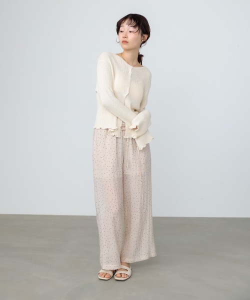 Bab(バブ)の「ウエストフリルドットパンツ(その他パンツ・レディース・アイボリー/ブルー/チャコールグレー・M)」の12枚目の写真