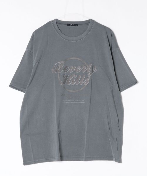 ZI-ON（ジーオン）の「ピグメント オーバーサイズTシャツ（Tシャツ/カットソー・メンズ・チャコールグレー/グレー系その他6/グレー系その他/その他/グレー系その他7/グレー系その他2/グレー系その他3/グレー系その他4/グレー系その他5/その他1/その他2/その他3・M/L/XL）」の2枚目の写真