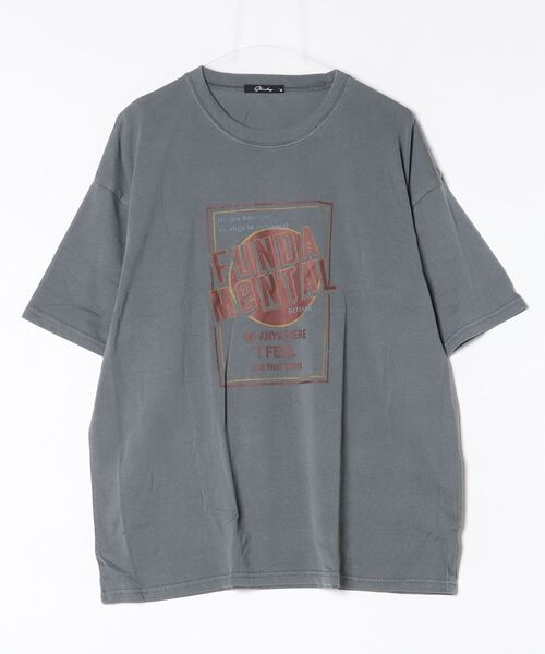 ZI-ON（ジーオン）の「ピグメント オーバーサイズTシャツ（Tシャツ/カットソー・メンズ・チャコールグレー/グレー系その他6/グレー系その他/その他/グレー系その他7/グレー系その他2/グレー系その他3/グレー系その他4/グレー系その他5/その他1/その他2/その他3・M/L/XL）」の3枚目の写真