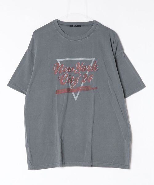 ZI-ON（ジーオン）の「ピグメント オーバーサイズTシャツ（Tシャツ/カットソー・メンズ・チャコールグレー/グレー系その他6/グレー系その他/その他/グレー系その他7/グレー系その他2/グレー系その他3/グレー系その他4/グレー系その他5/その他1/その他2/その他3・M/L/XL）」の6枚目の写真