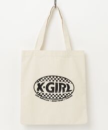 X-girl | CHECKER OVAL LOGO TOTE BAG(ショルダーバッグ)