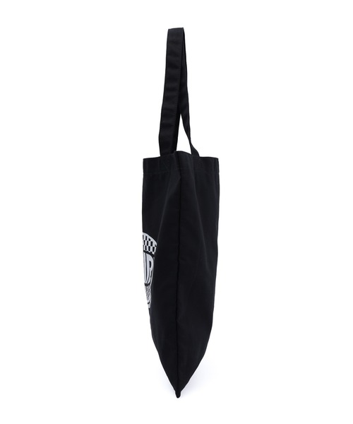 X-girl(エックスガール)の「CHECKER OVAL LOGO TOTE BAG(トートバッグ・レディース・ブラック/ホワイト/レッド・ONE SIZE)」の7枚目の写真