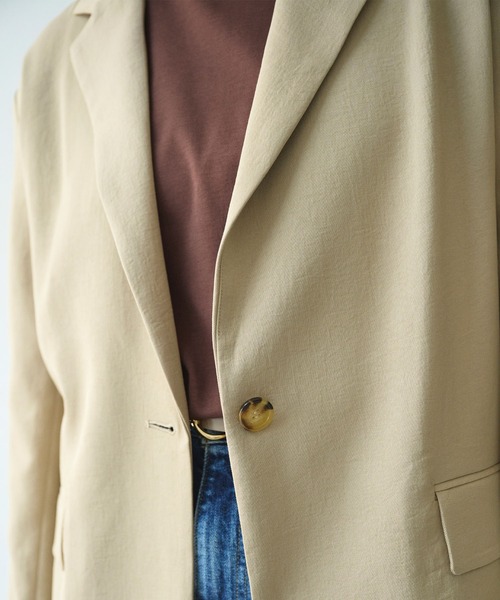 N.O.R.C（ノーク）の「【トリアセリネン】テーラードジャケット（テーラードジャケット・レディース・ホワイト/ベージュ/ネイビー・S/M）」の19枚目の写真