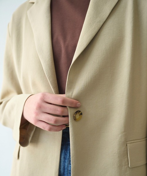 N.O.R.C（ノーク）の「【トリアセリネン】テーラードジャケット（テーラードジャケット・レディース・ホワイト/ベージュ/ネイビー・S/M）」の20枚目の写真