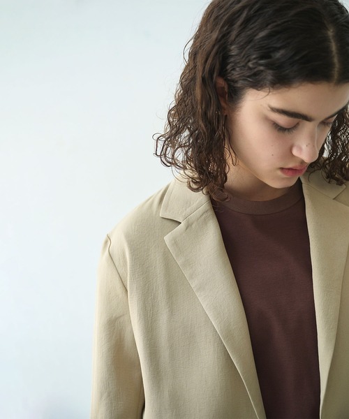 N.O.R.C（ノーク）の「【トリアセリネン】テーラードジャケット（テーラードジャケット・レディース・ホワイト/ベージュ/ネイビー・S/M）」の4枚目の写真