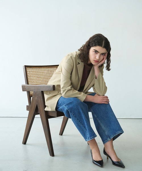 N.O.R.C（ノーク）の「【トリアセリネン】テーラードジャケット（テーラードジャケット・レディース・ホワイト/ベージュ/ネイビー・S/M）」の17枚目の写真