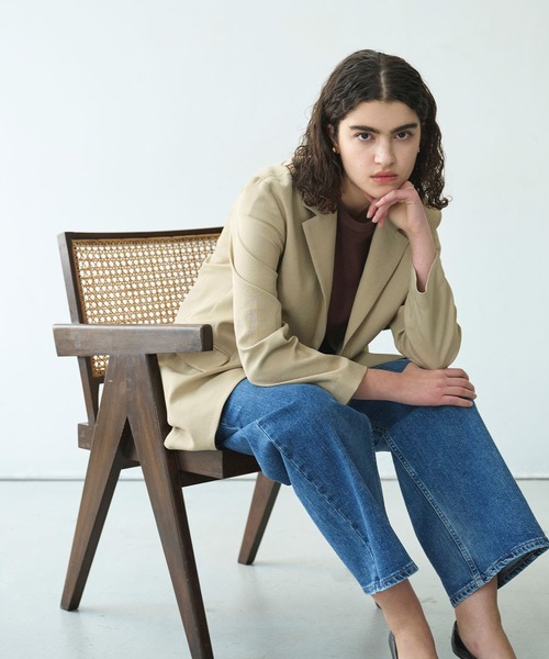 N.O.R.C（ノーク）の「【トリアセリネン】テーラードジャケット（テーラードジャケット・レディース・ホワイト/ベージュ/ネイビー・S/M）」の15枚目の写真