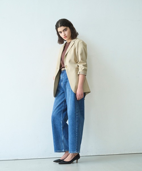 N.O.R.C（ノーク）の「【トリアセリネン】テーラードジャケット（テーラードジャケット・レディース・ホワイト/ベージュ/ネイビー・S/M）」の11枚目の写真