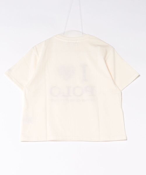 Mac-House(マックハウス)の「POLO BCS ILOVEPOLO フロントプリント クロップドTシャツ(Tシャツ/カットソー・レディース・スミクロ/ホワイト・L/M)」の15枚目の写真