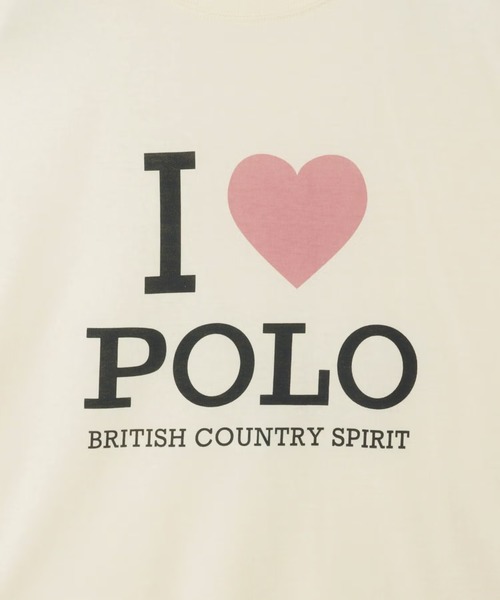 Mac-House(マックハウス)の「POLO BCS ILOVEPOLO フロントプリント クロップドTシャツ(Tシャツ/カットソー・レディース・スミクロ/ホワイト・L/M)」の13枚目の写真