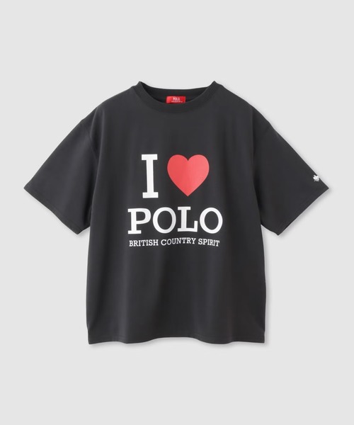 Mac-House(マックハウス)の「POLO BCS ILOVEPOLO フロントプリント クロップドTシャツ(Tシャツ/カットソー・レディース・スミクロ/ホワイト・L/M)」の8枚目の写真