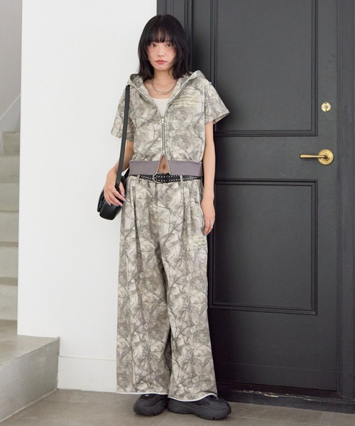 PBLIM(ページボーイリム)の「《UNISEX/セットアップ対応》サマーセットアップZIPパーカー(パーカー・レディース・リアルツリーカモ/ブルー/グレー・SMALL/MEDIUM)」の22枚目の写真