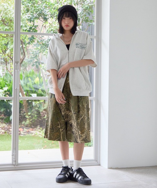 PBLIM(ページボーイリム)の「《UNISEX/セットアップ対応》サマーセットアップZIPパーカー(パーカー・レディース・リアルツリーカモ/ブルー/グレー・SMALL/MEDIUM)」の6枚目の写真