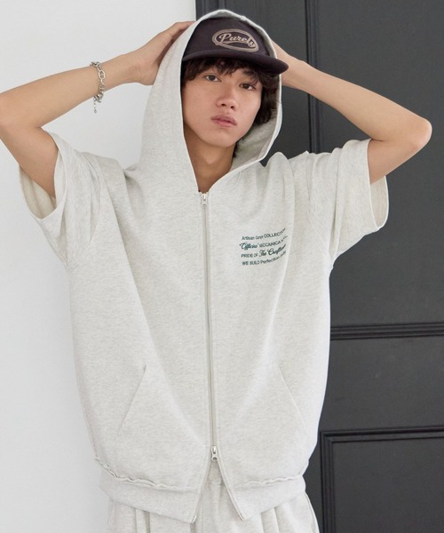 PBLIM(ページボーイリム)の「《UNISEX/セットアップ対応》サマーセットアップZIPパーカー(パーカー・レディース・リアルツリーカモ/ブルー/グレー・SMALL/MEDIUM)」の9枚目の写真