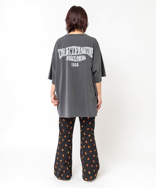 RNA（アールエヌエー）の「M2685 STRANGE STAR BIG T（Tシャツ/カットソー・レディース・パープル/スミクロ/ライム・MEDIUM）」の21枚目の写真