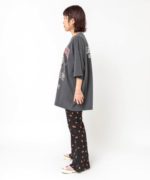 RNA（アールエヌエー）の「M2685 STRANGE STAR BIG T（Tシャツ/カットソー・レディース・パープル/スミクロ/ライム・MEDIUM）」の20枚目の写真
