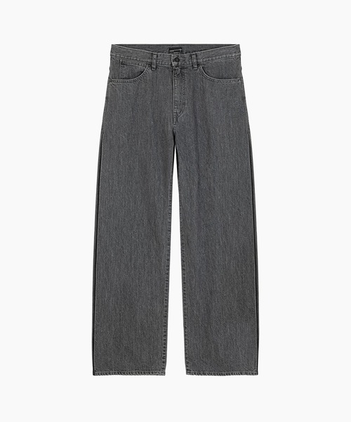 LAD MUSICIAN(ラッドミュージシャン)の「11.5oz BLEACH DENIM STRAIGHT PANTS(デニムパンツ・メンズ・ブラック系・42/46/44)」の1枚目の写真