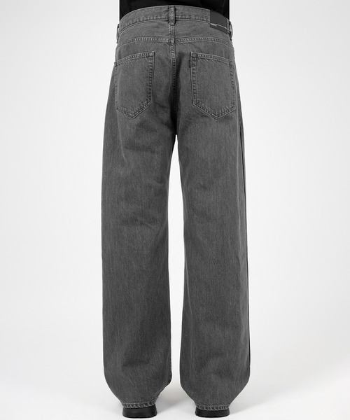 LAD MUSICIAN(ラッドミュージシャン)の「11.5oz BLEACH DENIM STRAIGHT PANTS(デニムパンツ・メンズ・ブラック系・42/46/44)」の4枚目の写真
