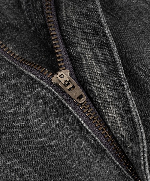 LAD MUSICIAN(ラッドミュージシャン)の「11.5oz BLEACH DENIM STRAIGHT PANTS(デニムパンツ・メンズ・ブラック系・42/46/44)」の7枚目の写真