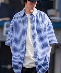 En serio TOKYO（エンソリオトーキョー）の「【NULL】ストライプ半袖シャツ NULL23-023（シャツ/ブラウス）」