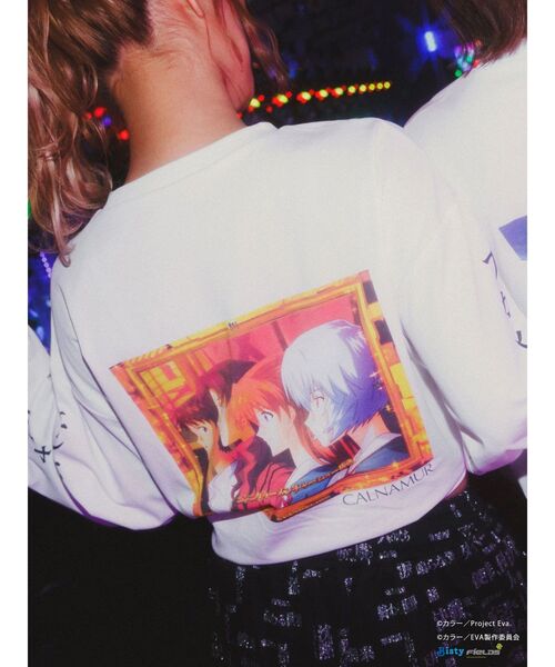 CALNAMUR(カルナムール)の「【新世紀エヴァンゲリオンコラボ】激アツ背景ロングスリーブTシャツ(Tシャツ/カットソー・レディース・レッド/ブルー・X-LARGE/FREE)」の1枚目の写真