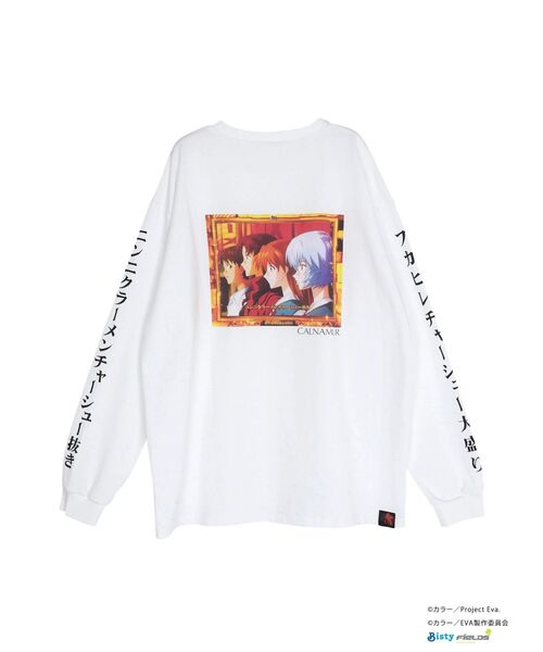 CALNAMUR(カルナムール)の「【新世紀エヴァンゲリオンコラボ】激アツ背景ロングスリーブTシャツ(Tシャツ/カットソー・レディース・レッド/ブルー・X-LARGE/FREE)」の5枚目の写真