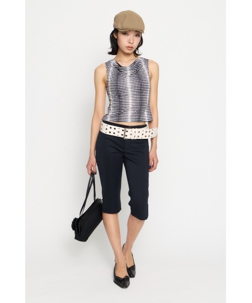 LAGUA GEM（ラグアジェム）の「BASIC CAPRI パンツ（その他パンツ・レディース・ブラック/ネイビー・X-SMALL/SMALL/MEDIUM）」の5枚目の写真
