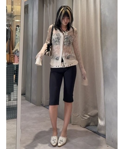 LAGUA GEM（ラグアジェム）の「BASIC CAPRI パンツ（その他パンツ・レディース・ブラック/ネイビー・X-SMALL/SMALL/MEDIUM）」の13枚目の写真