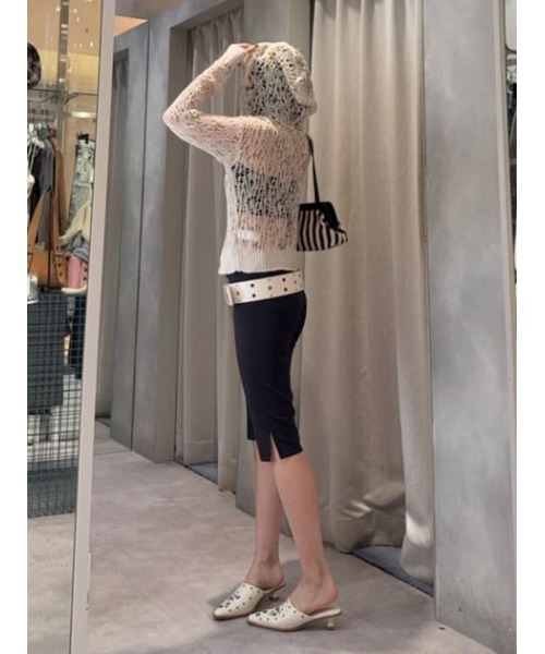 LAGUA GEM（ラグアジェム）の「BASIC CAPRI パンツ（その他パンツ・レディース・ブラック/ネイビー・X-SMALL/SMALL/MEDIUM）」の14枚目の写真