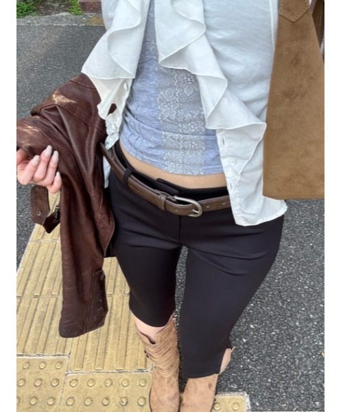 LAGUA GEM（ラグアジェム）の「BASIC CAPRI パンツ（その他パンツ・レディース・ブラック/ネイビー・X-SMALL/SMALL/MEDIUM）」の17枚目の写真