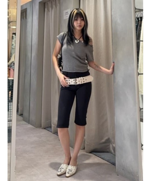 LAGUA GEM（ラグアジェム）の「BASIC CAPRI パンツ（その他パンツ・レディース・ブラック/ネイビー・X-SMALL/SMALL/MEDIUM）」の18枚目の写真