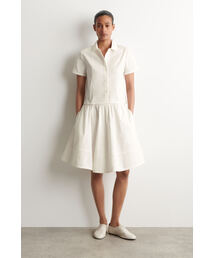 刺繍入り コットンポプリンスカート