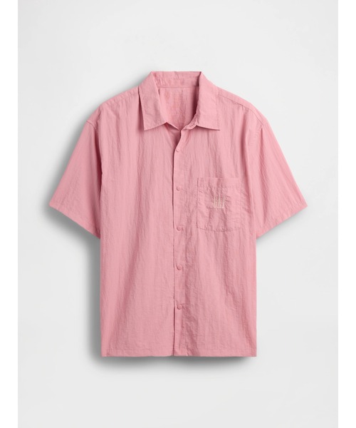 GAP(ギャップ)の「ナイロン100% ボクシーシャツ(シャツ/ブラウス・メンズ・グレー/ブラック/ベージュ/ピンク/オフホワイト・M/S/XS/L/XL)」の9枚目の写真