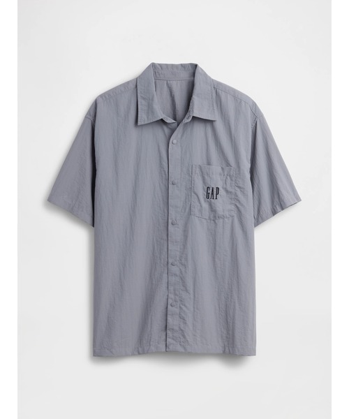 GAP(ギャップ)の「ナイロン100% ボクシーシャツ(シャツ/ブラウス・メンズ・グレー/ブラック/ベージュ/ピンク/オフホワイト・M/S/XS/L/XL)」の7枚目の写真