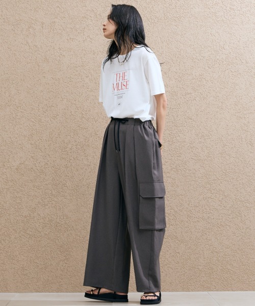 Doux archives(ドゥアルシーヴ)の「THE MUSE Tee(Tシャツ/カットソー・レディース・ベージュ/オフホワイト/ブラウン・FREE)」の20枚目の写真