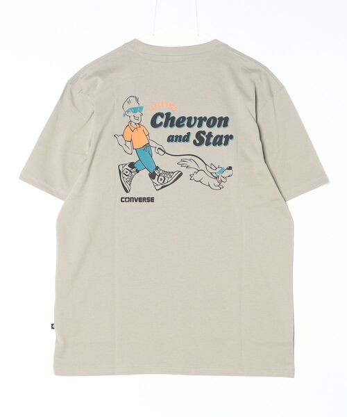 CONVERSE（コンバース）の「コンバース  ACV DWALK TEE M 半袖Tシャツ（Tシャツ/カットソー・メンズ・オフホワイト/グレー/パープル・M/L/LL）」の4枚目の写真
