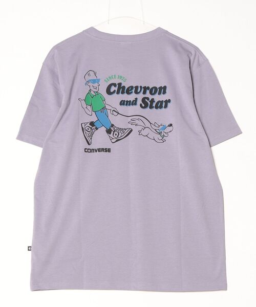 CONVERSE（コンバース）の「コンバース  ACV DWALK TEE M 半袖Tシャツ（Tシャツ/カットソー・メンズ・オフホワイト/グレー/パープル・M/L/LL）」の6枚目の写真