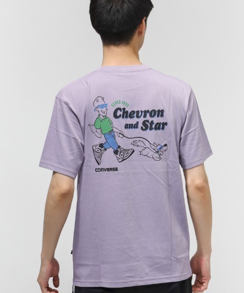 CONVERSE（コンバース）の「コンバース  ACV DWALK TEE M 半袖Tシャツ（Tシャツ/カットソー・メンズ・オフホワイト/グレー/パープル・M/L/LL）」の18枚目の写真