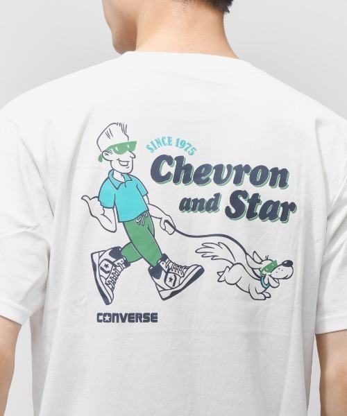 CONVERSE（コンバース）の「コンバース  ACV DWALK TEE M 半袖Tシャツ（Tシャツ/カットソー・メンズ・オフホワイト/グレー/パープル・M/L/LL）」の13枚目の写真