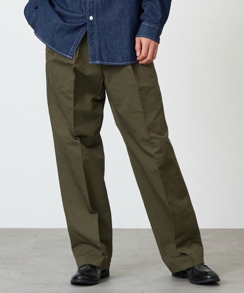 EDWIN(エドウィン)の「ヴィンテージ ツータック チノパンツ(チノパンツ・メンズ・ダークグリーン/ベージュ/ダークベージュ・LARGE/SMALL/X-LARGE/MEDIUM)」の3枚目の写真