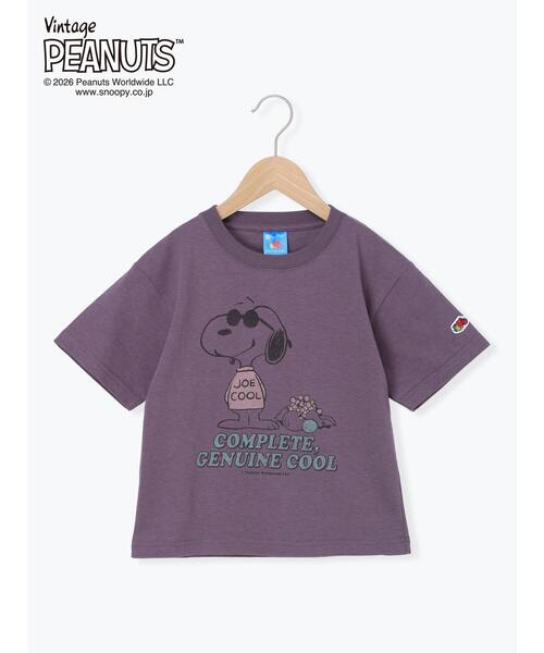 Samansa Mos2 Lagom(サマンサモスモスラーゴム)の「【FRUIT OF THE LOOM】PEANUTS プリント半袖T(Tシャツ/カットソー・キッズ・ピンク/パープル・130/95/120/110/100)」の2枚目の写真