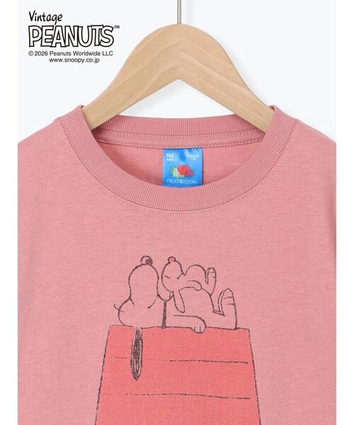 Samansa Mos2 Lagom(サマンサモスモスラーゴム)の「【FRUIT OF THE LOOM】PEANUTS プリント半袖T(Tシャツ/カットソー・キッズ・ピンク/パープル・130/95/120/110/100)」の7枚目の写真
