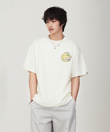 マルチバッググラフィック半袖Tシャツクリーム