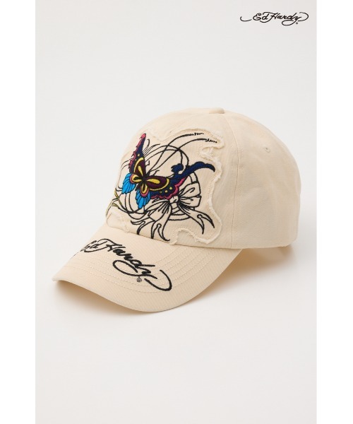 RODEO CROWNS WIDE BOWL(ロデオクラウンズワイドボウル)の「(Ed Hardy)キャップ(キャップ・レディース・アイボリー/ブラック/カモフラージュ/ブルー・FREE)」の2枚目の写真