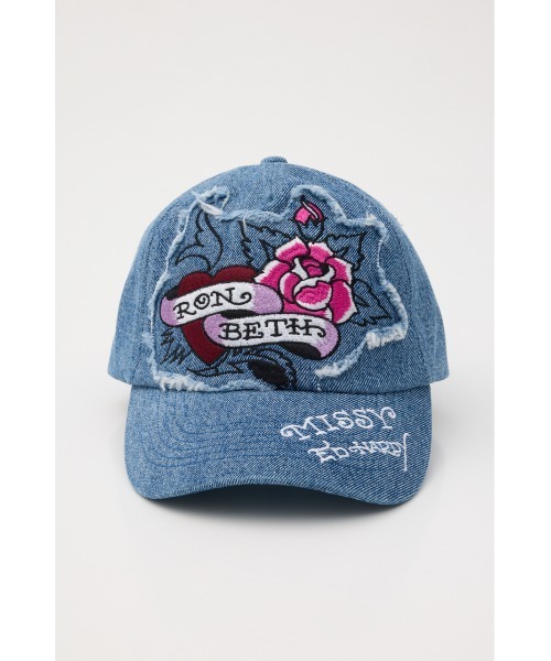 RODEO CROWNS WIDE BOWL(ロデオクラウンズワイドボウル)の「(Ed Hardy)キャップ(キャップ・レディース・アイボリー/ブラック/カモフラージュ/ブルー・FREE)」の12枚目の写真