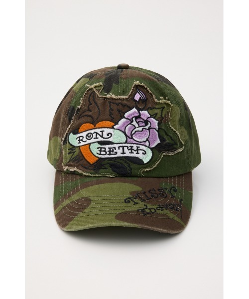 RODEO CROWNS WIDE BOWL(ロデオクラウンズワイドボウル)の「(Ed Hardy)キャップ(キャップ・レディース・アイボリー/ブラック/カモフラージュ/ブルー・FREE)」の22枚目の写真