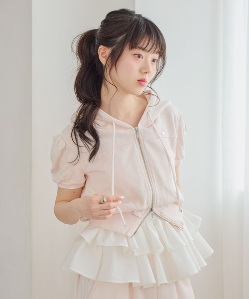 Heather(ヘザー)の「アソートフリルヘムキャミ 774800(キャミソール・レディース・オフホワイト/ホワイト系その他/ドット・FREE)」の7枚目の写真