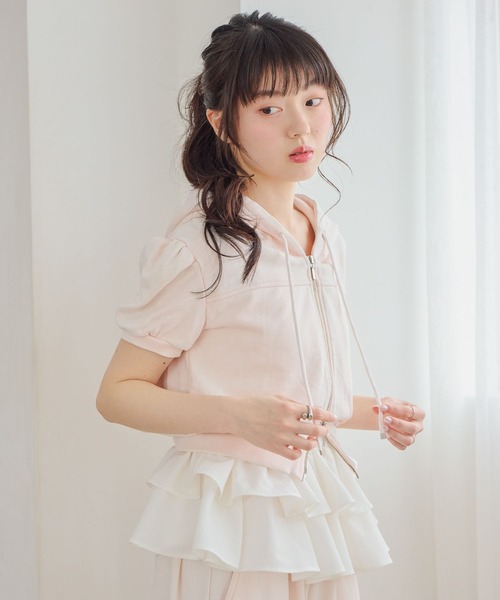 Heather(ヘザー)の「アソートフリルヘムキャミ 774800(キャミソール・レディース・オフホワイト/ホワイト系その他/ドット・FREE)」の8枚目の写真