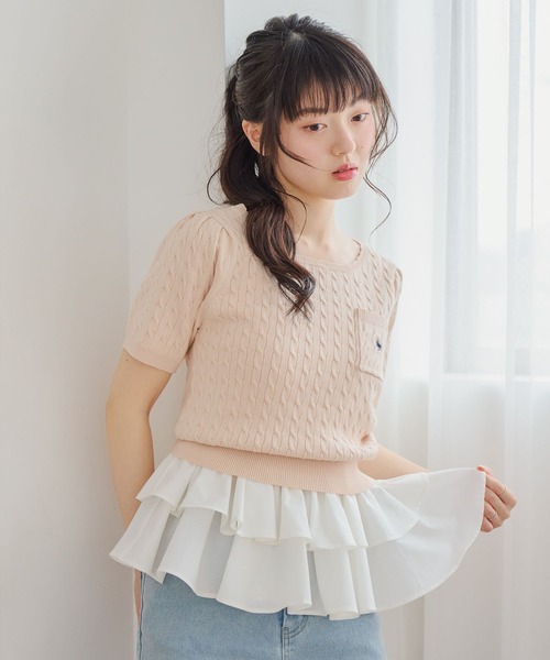 Heather(ヘザー)の「アソートフリルヘムキャミ 774800(キャミソール・レディース・オフホワイト/ホワイト系その他/ドット・FREE)」の18枚目の写真